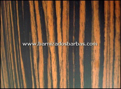 Barniz Poliuretano Brillo sobre Madera de �bano